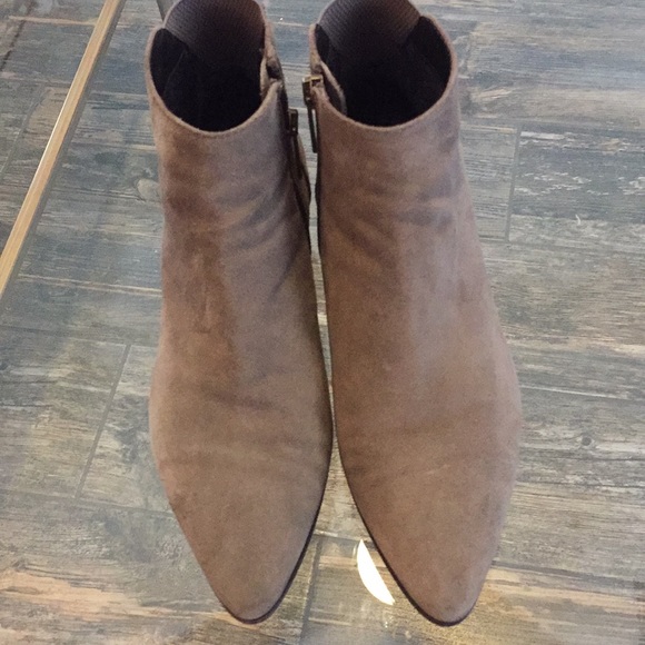 Aquatalia Franca WaterproofTan Suede Leather Boots - Picture 6 of 8